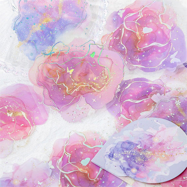 Shimmering Ink Splatter Art Stickers - New Edition