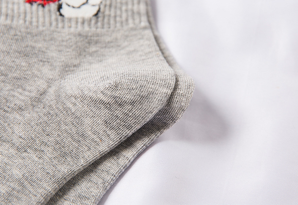 Snoopy Ribbed Crew Socks