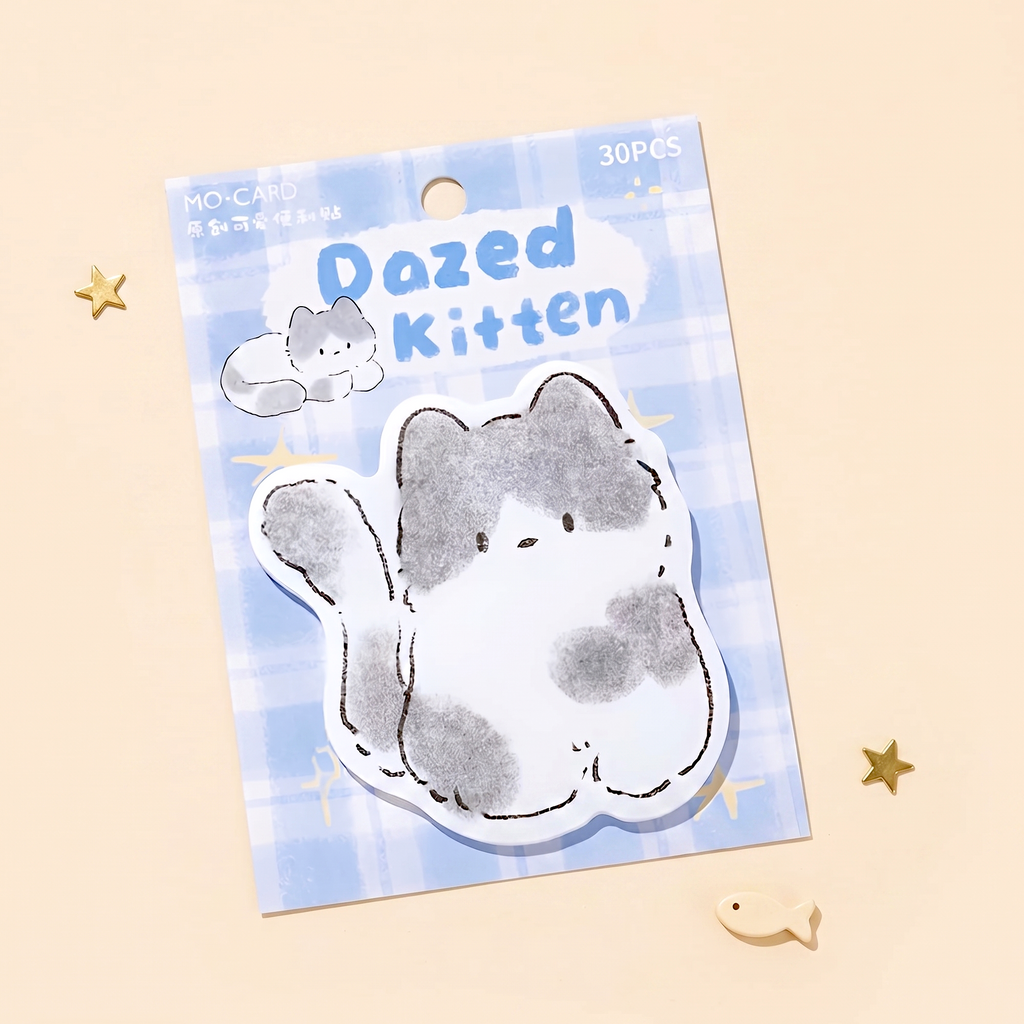 Snuggle Kitten Sticky Notes