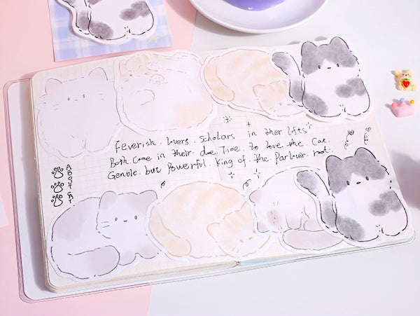 Snuggle Kitten Sticky Notes