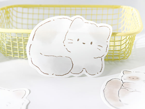 Snuggle Kitten Sticky Notes