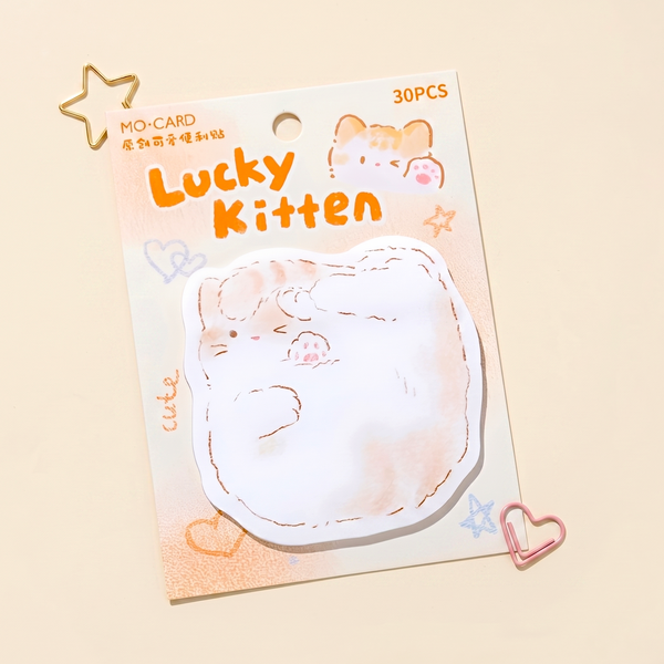 Snuggle Kitten Sticky Notes