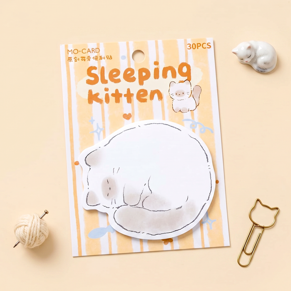 Snuggle Kitten Sticky Notes
