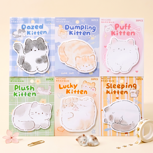 Snuggle Kitten Sticky Notes