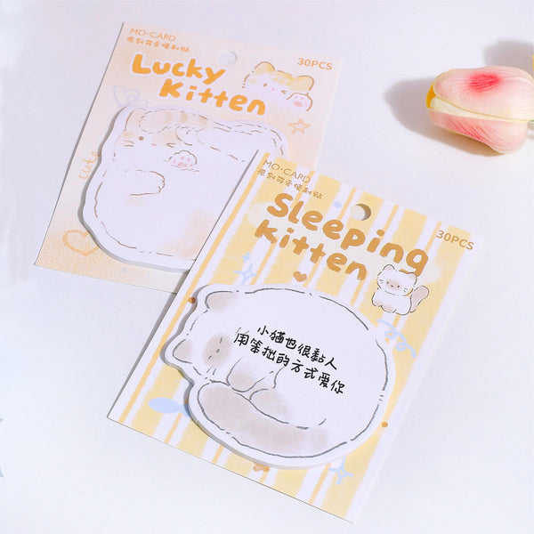 Snuggle Kitten Sticky Notes