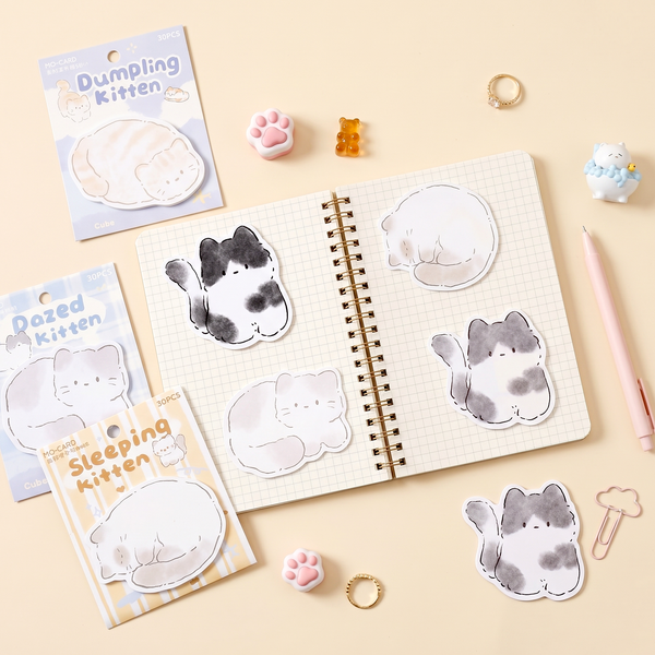 Snuggle Kitten Sticky Notes