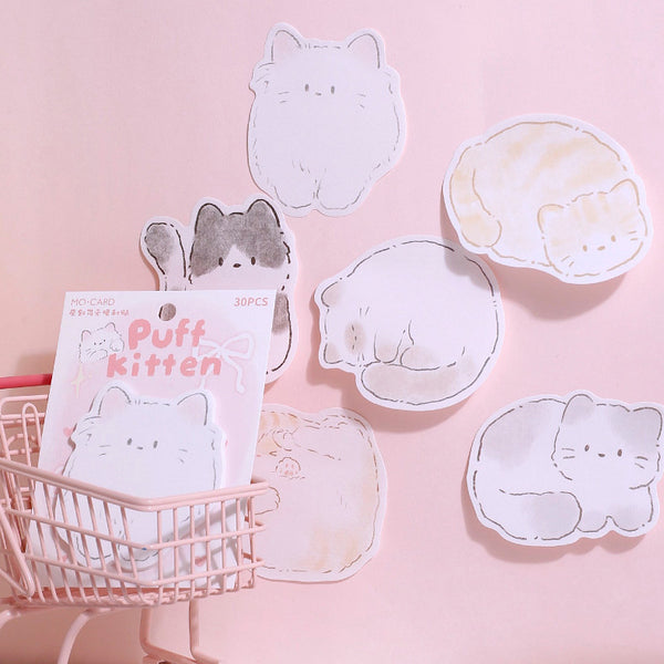 Snuggle Kitten Sticky Notes