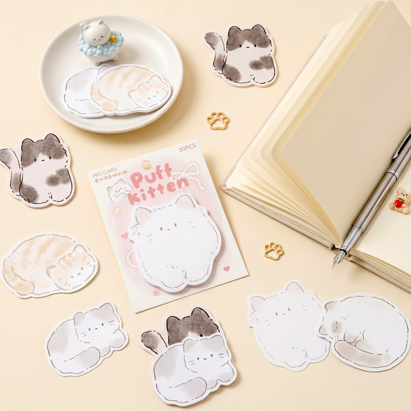 Snuggle Kitten Sticky Notes