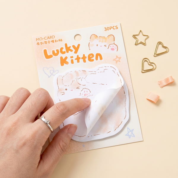 Snuggle Kitten Sticky Notes