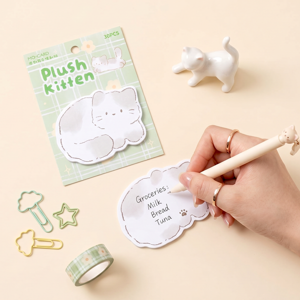 Snuggle Kitten Sticky Notes