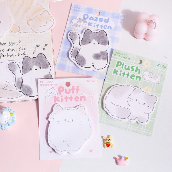 Snuggle Kitten Sticky Notes