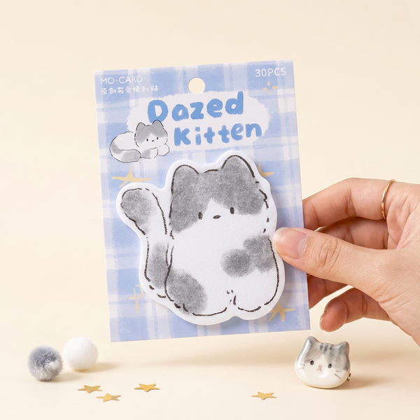 Snuggle Kitten Sticky Notes