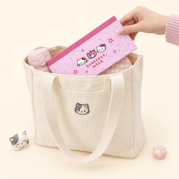 Soft Days Weekly Planner Notepad - Kitty Pink
