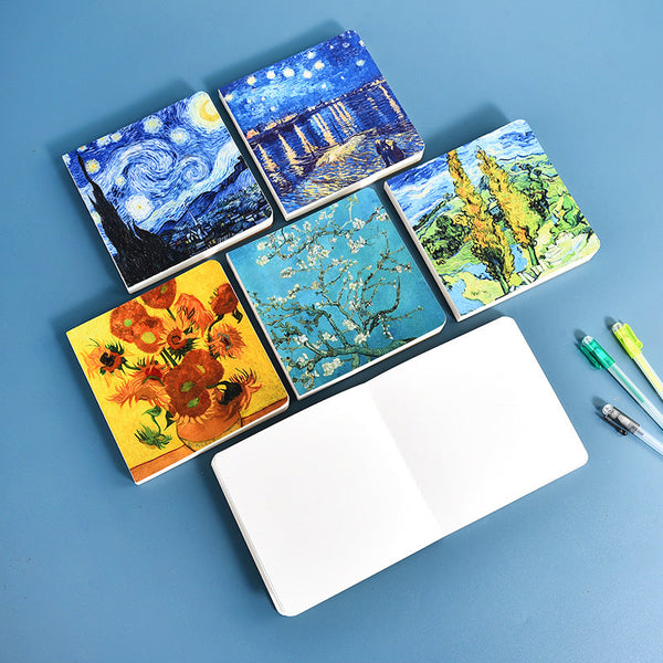 Paint Paper Notebook Square Watercolor Painting Notebook | Kawaii Pen Shop