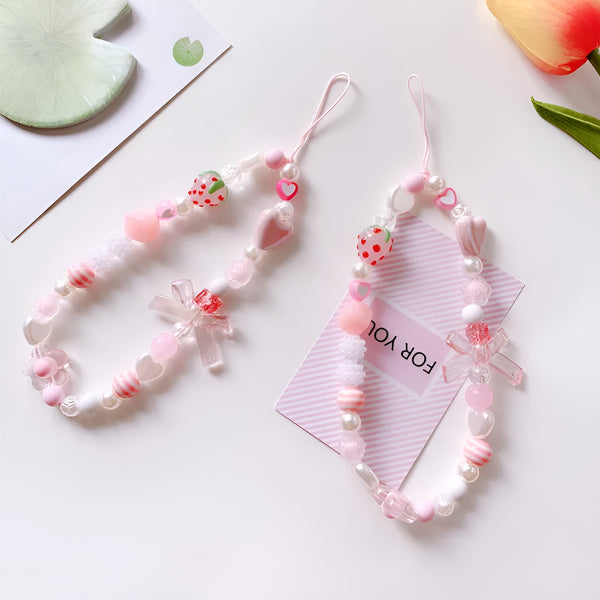 Strawberry Love Phone Charm