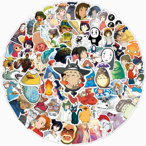 Studio Ghibli Stickers - Large Set of 100