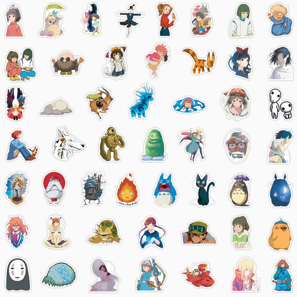 Studio Ghibli Stickers - Large Set of 100