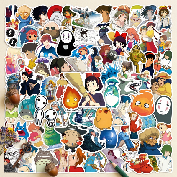 Studio Ghibli Stickers - Large Set of 100