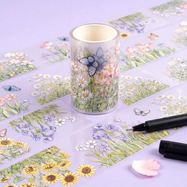 Flowering Shrubs Clear Masking Tape - Extra Wide