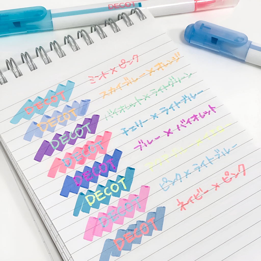 Sun-Star Decot 3 Overlay Marker - Mint & Pink