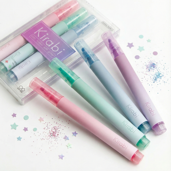 Sun-Star Kirabi Color Marker With Glitter - Celestial Hues