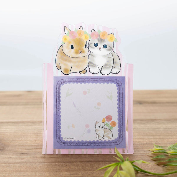 Sun-Star Mofusand Stand Sticky Notes - Bunny & Kitty - Limited Edition