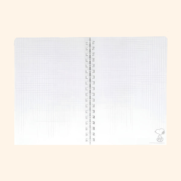Sun-Star Peanuts Notebook - Snoopy Is The World Famous Beagle - Light Pink - Limited Edition