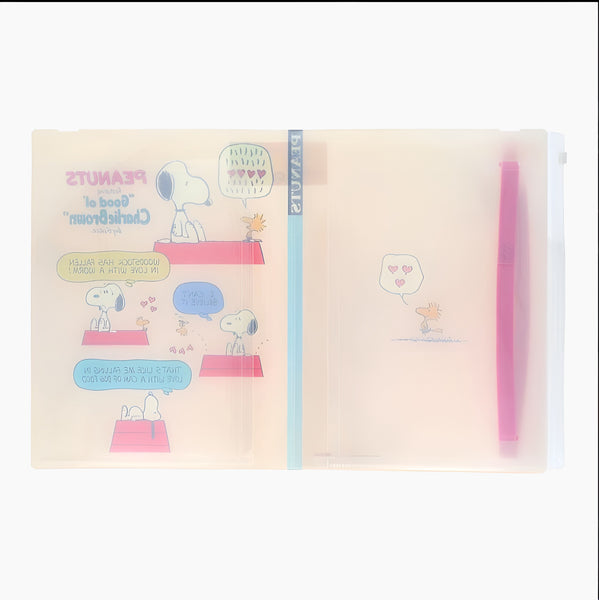 Sun-Star Peanuts Snoopy Clear Book - A4 - Beige - Limited Comics Edition