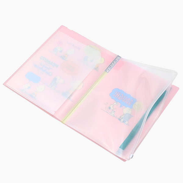 Sun-Star Peanuts Snoopy Clear Book - A4 - Pink - Limited Comics Edition