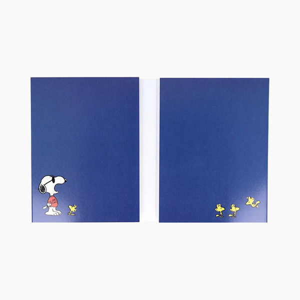 Sun-Star Peanuts Snoopy Memo Pad - Dark Blue - Limited Edition