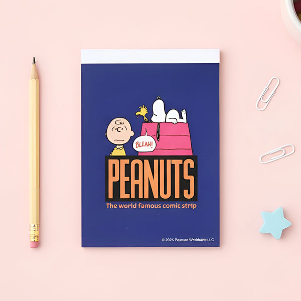 Sun-Star Peanuts Snoopy Memo Pad - Dark Blue - New Limited Edition