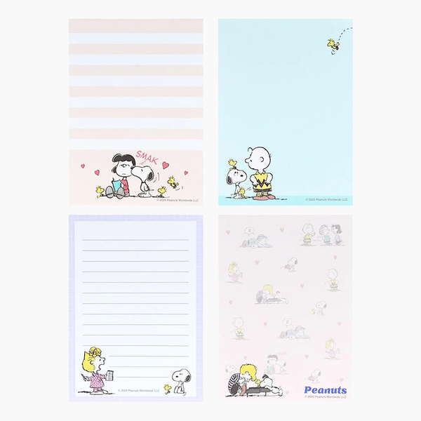 Sun-Star Peanuts Snoopy Memo Pad - Light Pink - Limited Edition