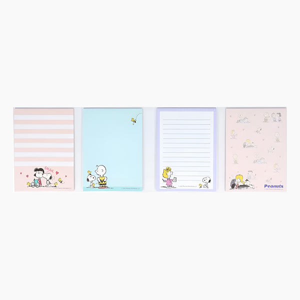 Sun-Star Peanuts Snoopy Memo Pad - Light Pink - Limited Edition