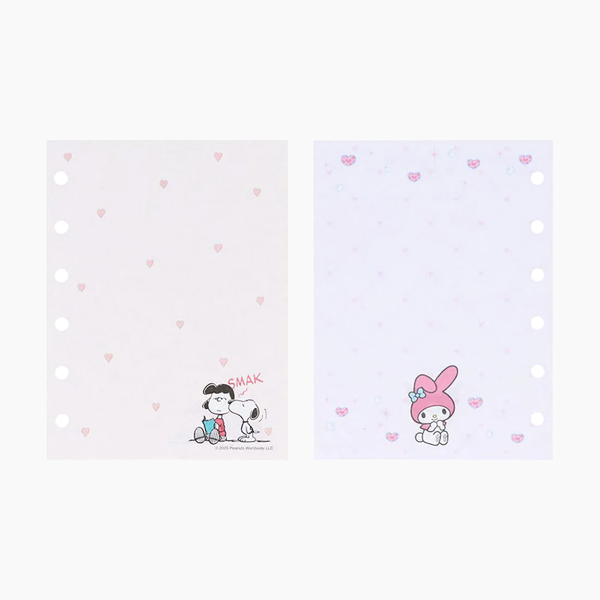 Sun-Star Peanuts Snoopy Notepad - Light Pink - Limited Edition