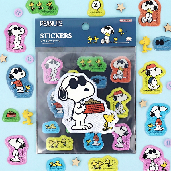 Sun-Star Peanuts Snoopy Stickers - Dark Blue - Limited Edition