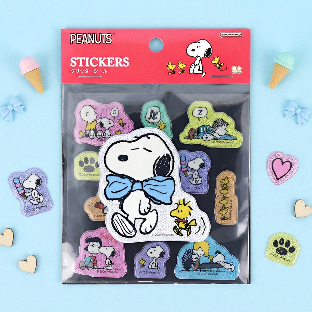 Sun-Star Peanuts Snoopy Stickers - Pink - Limited Edition