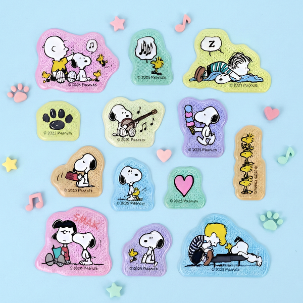 Sun-Star Peanuts Snoopy Stickers - Pink - Limited Edition