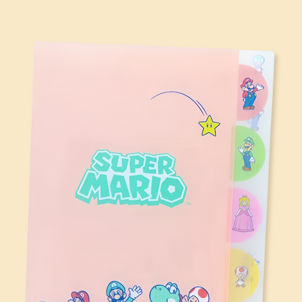 Sun-Star & Nintendo Super Mario Folder With Dividers - Mikata - Limited Edition