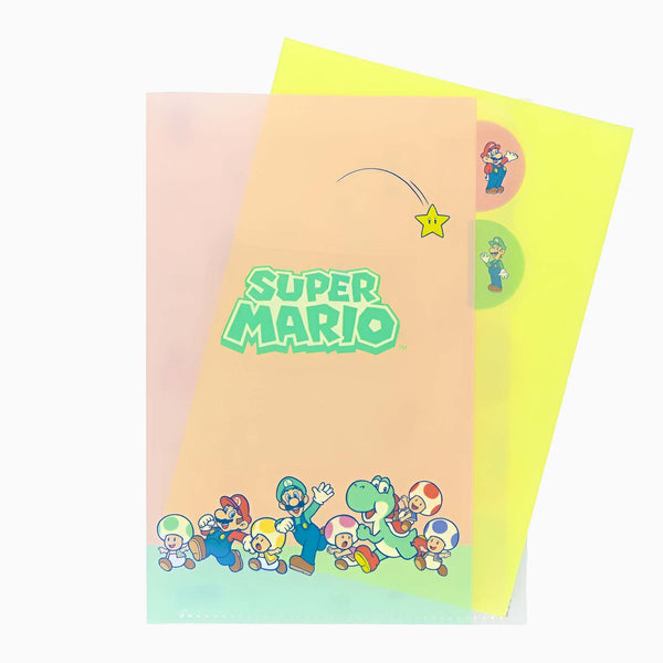 Sun-Star & Nintendo Super Mario Folder With Dividers - Mikata - Limited Edition