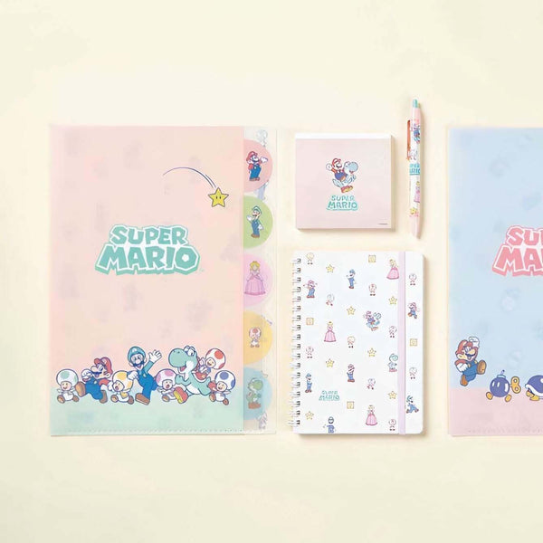 Sun-Star & Nintendo Super Mario Folder With Dividers - Mikata - Limited Edition