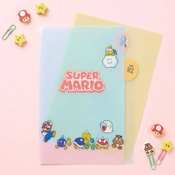 Sun-Star & Nintendo Super Mario Folder With Dividers - Teki - Limited Edition