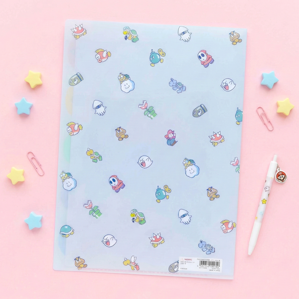Sun-Star & Nintendo Super Mario Folder With Dividers - Teki - Limited Edition