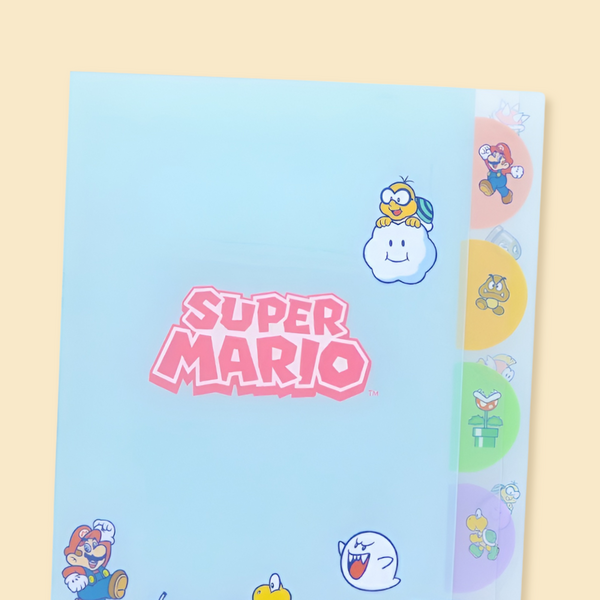 Sun-Star & Nintendo Super Mario Folder With Dividers - Teki - Limited Edition