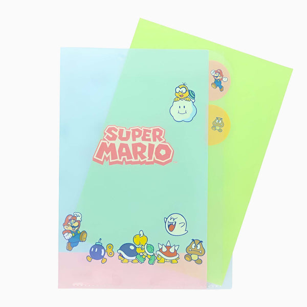 Sun-Star & Nintendo Super Mario Folder With Dividers - Teki - Limited Edition