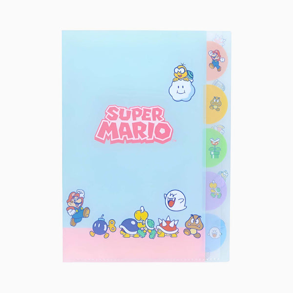 Sun-Star & Nintendo Super Mario Folder With Dividers - Teki - Limited Edition