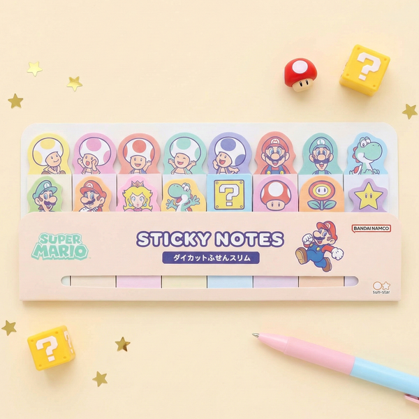 Sun-Star & Nintendo Super Mario Index Sticky Notes - Limited Edition