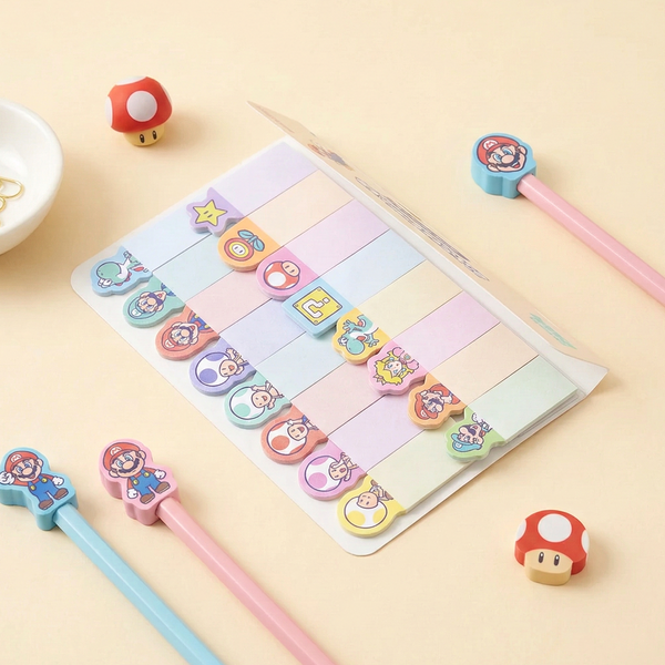 Sun-Star & Nintendo Super Mario Index Sticky Notes - Limited Edition