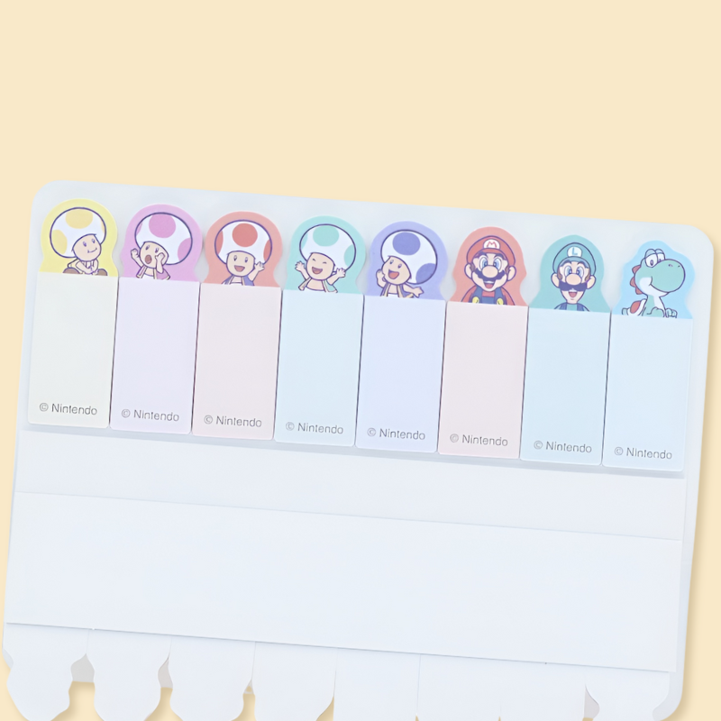 Sun-Star & Super Mario Sticky Notes - Limited | Kawaii Pen Shop