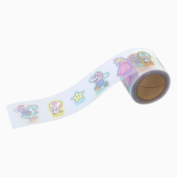 Sun-Star & Nintendo Super Mario Masking Sticker Roll - Limited Edition