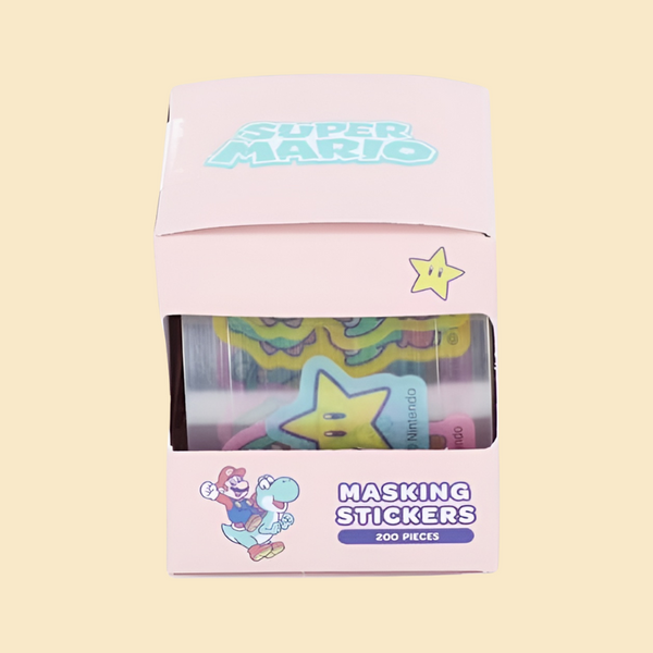 Sun-Star & Nintendo Super Mario Masking Sticker Roll - Limited Edition